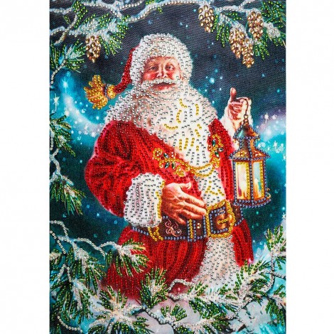 Santa Claus-Partial Round Diamond Painting