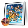 Christmas Elk-Full Round Diamond Painting