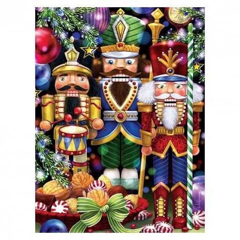 Christmas Nutcracker(45*35CM)- Cross Stitch