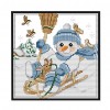 Christmas Snowman (26*23CM)- Cross Stitch