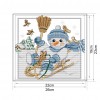 Christmas Snowman (26*23CM)- Cross Stitch