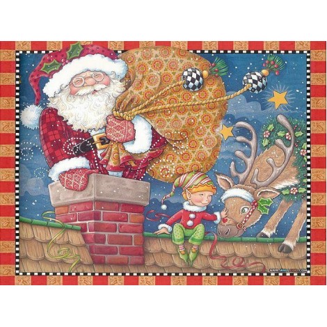Santa Claus - Partial Round Diamond Painting (40*50cm)
