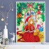 Christmas Girl-Partial Round Diamond Painting
