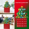 DIY Christmas Tree Door Wall 3D Stereo Felt Pendants Gifts Ornaments Decor 100X70CM