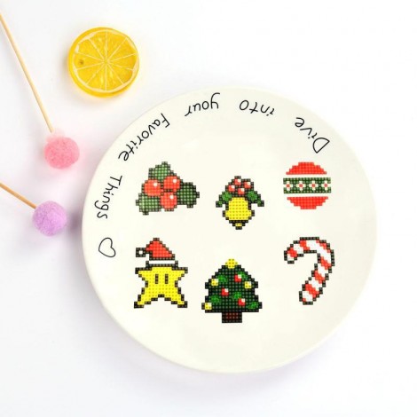 DIY Christmas Kids Round Diamond Stickers Full Drill Diamond Painting Kits