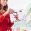 DIY Deer Special Shaped Diamond Painting Women Wristlet Purse Zipper Clutch