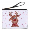 DIY Deer Special Shaped Diamond Painting Women Wristlet Purse Zipper Clutch