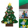 Kid DIY Felt Christmas Tree Hanging Pendant 3D Magic Sticker Festival Props(75*95cm)