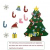 Kid DIY Felt Christmas Tree Hanging Pendant 3D Magic Sticker Festival Props(75*95cm)