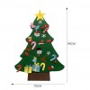 Kid DIY Felt Christmas Tree Hanging Pendant 3D Magic Sticker Festival Props(75*95cm)