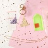 DIY Full Drill Diamond Painting Christmas Tree Keychain Necklace Pendants