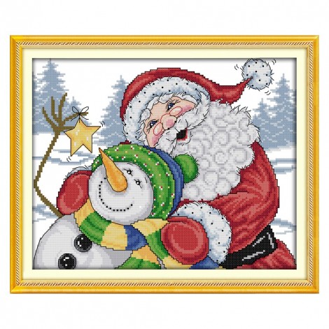 Happy Christmas (34*29CM)- Cross Stitch