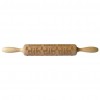 Christmas Snowflake Elk Wooden Rolling Pin Dough Engraved Roller DIY Tool
