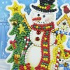 8pcs Christmas 5D DIY Special Shape Part Drill Diamond Embroidery Kits Card