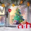 DIY Christmas Tree Diamond Painting Wall Stickers Window Decals Xmas Decor
