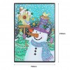 DIY Christmas Snowman Special Shaped Diamond Painting 60 Page A5 Diary Book