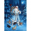 Santa Claus Snowman - Full Round Diamond Painting