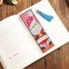 Diamond Painting Bookmark Leather Tassel Book Marks (Father Christmas）