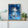 Santa Claus Snowman - Full Round Diamond Painting