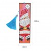 Diamond Painting Bookmark Leather Tassel Book Marks (Father Christmas）