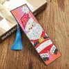 Diamond Painting Bookmark Leather Tassel Book Marks (Father Christmas）