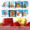 Christmas 5D DIY Special Shape Part Drill Diamond Handmade Greeting Cards