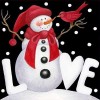 Snowman - Full Round Diamond Painting