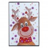 DIY Christmas Elk Special Shaped Diamond Painting 60 Pages A5 Notebook Gift