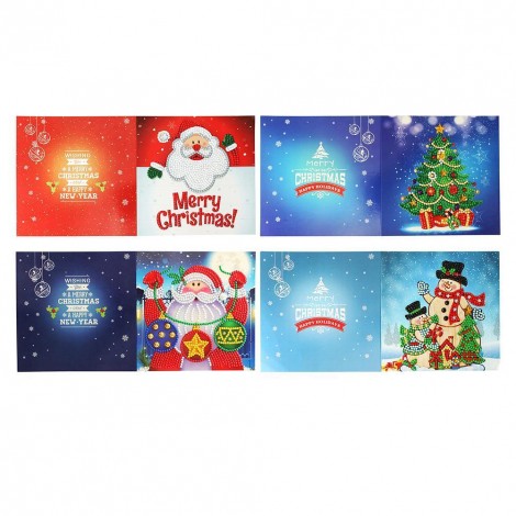 5D DIY Diamond Painting Greeting Card Special-shaped Birthday Festival Card