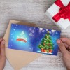 5D DIY Diamond Painting Greeting Card Special-shaped Birthday Festival Card
