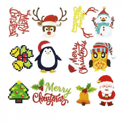 DIY Crafts Diamond Stickers Painting Puzzle Kids Toy for Christmas