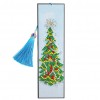 Diamond Painting Bookmark Leather Tassel Book Marks (Christmas Trees)