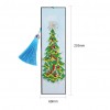 Diamond Painting Bookmark Leather Tassel Book Marks (Christmas Trees)