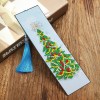 Diamond Painting Bookmark Leather Tassel Book Marks (Christmas Trees)