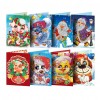 8pcs Christmas 5D DIY Special Shape Part Drill Diamond Mosaic Greeting Card