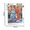 Christmas Snowing Street - Partial Round Diamond Painting