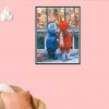 Christmas Snowing Street - Partial Round Diamond Painting