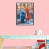 Christmas Snowing Street - Partial Round Diamond Painting