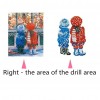 Christmas Snowing Street - Partial Round Diamond Painting