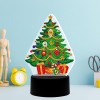 DIY Diamond Painting LED Light Christmas Tree  Special Shaped Embroidery Lamps