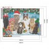 Christmas Cats - Full Round Diamond Painting