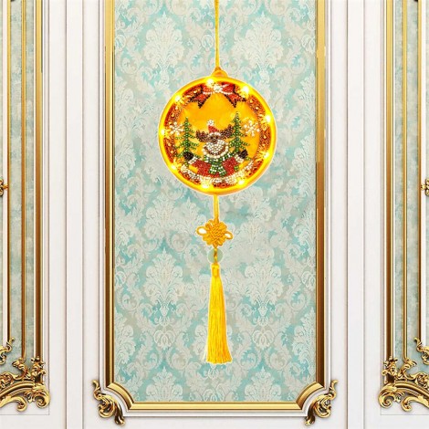 DIY Diamond Painting LED Hanging Light Ornaments Christmas Lamp