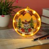 DIY Diamond Painting LED Hanging Light Ornaments Christmas Lamp