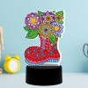 DIY Diamond Painting Christmas Boots LED Light Special Shaped Embroidery