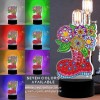 DIY Diamond Painting Christmas Boots LED Light Special Shaped Embroidery