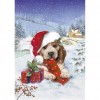 Christmas Dog - Full Round Diamond Painting