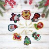 8pcs DIY Full Special Drill Diamond Painting Xmas Theme Key Chain Girl Gift