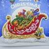 8pcs DIY Greeting Card Special-shaped Diamond Painting Christmas Postcards