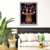 Christmas Deer - Full Round Diamond Painting