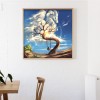 Swinging Girl - Full Round Diamond Painting